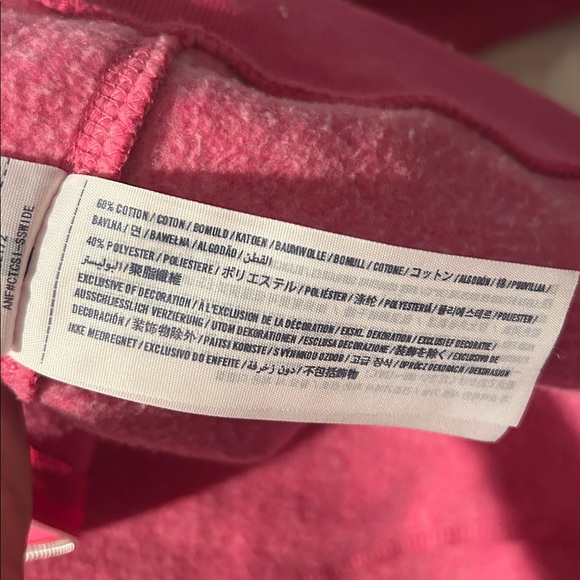 ABERCROMBIE KIDS Pink Logo Zipup Hoodie XL (16) - Picture 5 of 6